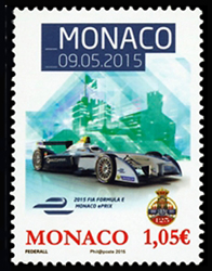 timbre de Monaco N° 2977 légende : Sport automobile prix de Monaco