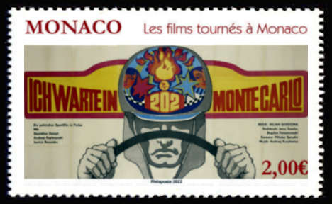 timbre de Monaco x légende : Les films tournés à Monaco