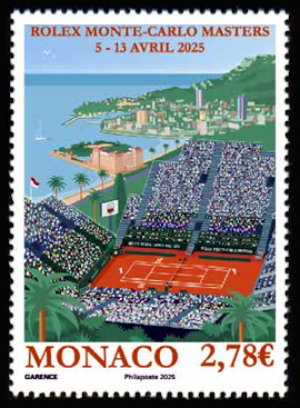 timbre de Monaco x légende : Rolex Monte-Carlo Master