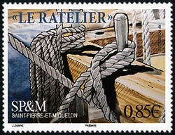 timbre de Saint-Pierre et Miquelon N° 1184 légende : Le Ratelier