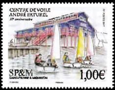 timbre de Saint-Pierre et Miquelon N° 1193 légende : Hommage à Éric Tabarly