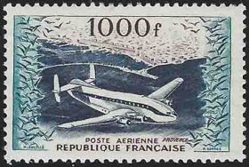  Bréguet «Provence» et vue générale du port d'Alger 