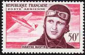  Troisième anniversaire de la mort de l'aviatrice Maryse Bastié (1898-1952) 