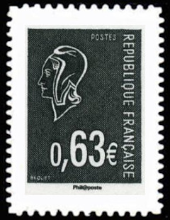  La Véme république au fil du timbre, Marianne de Béquet <br>Marianne de Béquet