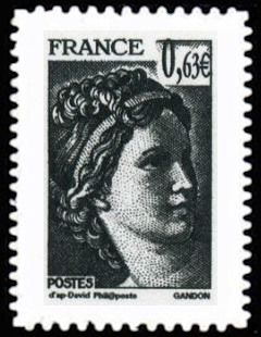  La Véme république au fil du timbre, Sabine <br>Sabine