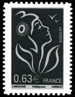  La Véme république au fil du timbre, Marianne de Lamouche <br>Marianne de Lamouche