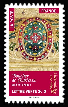  Objets d'art Renaissance en France <br>Bouclier de Charles IX, par Pierre Redon