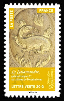  Objets d'art Renaissance en France <br>La Salamandre, galerie François 1er, au château de Fontainebleau