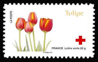  150ème anniversaire de la Croix-Rouge «L'amour en 10 fleurs» <br>Tulipe
