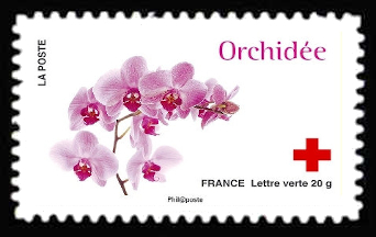  150ème anniversaire de la Croix-Rouge «L'amour en 10 fleurs» <br>Orchidée