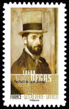  Visages impressionnistes <br>Portrait de Léon Bonnat par Edgar Degas