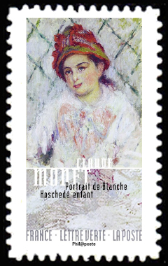  Visages impressionnistes <br>Portrait de Blanche Hoschedé enfant de Claude Monet