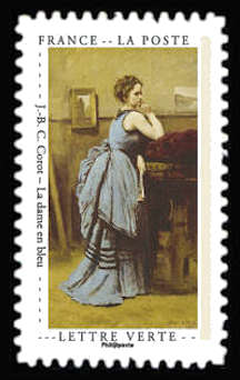  Carnet « Cabinet de curiosités » <br>J.-B. C. Corot – La dame en bleu