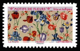 Motifs de fleurs <br>Iris et tulipes