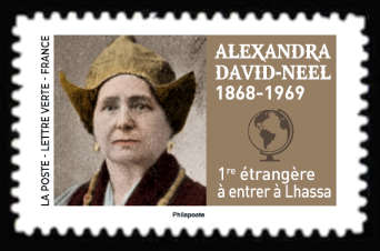  Les grands voyageurs <br>Alexandra David-Neel 1868-1969<br>1er étrangère à entrer à Lhassa