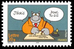  Sourires avec le chat du dessinateur Philippe Geluck <br>J'écris donc tu lis