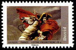  Scéne de la vie œuvres de peintres célèbres <br>Bonaparte premier consul : oeuvre de oeuvre de Jacques Louis David (1748-1825)