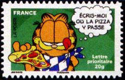  Carnet «Sourires avec Garfield» <br>Écris-moi ou la pizza y passe