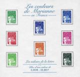 timbre N° 42, Les couleurs de Marianne en Francs