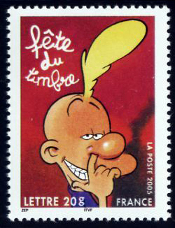  Fete du timbre Titeuf personnage du dessinateur de bande dessinée Zep 