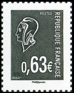  La Vème république au fil du timbre <br>Marianne de Béquet