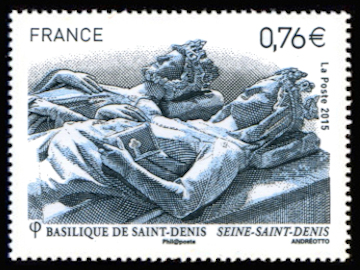  Basilique cathédrale de Saint-Denis <br>Gisant ( Robert II le Pieux et son épouse Contance d'Arles )