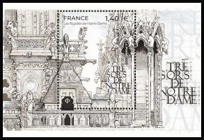 timbre Bloc feuillet N° 151, Trésors de Notre-Dame