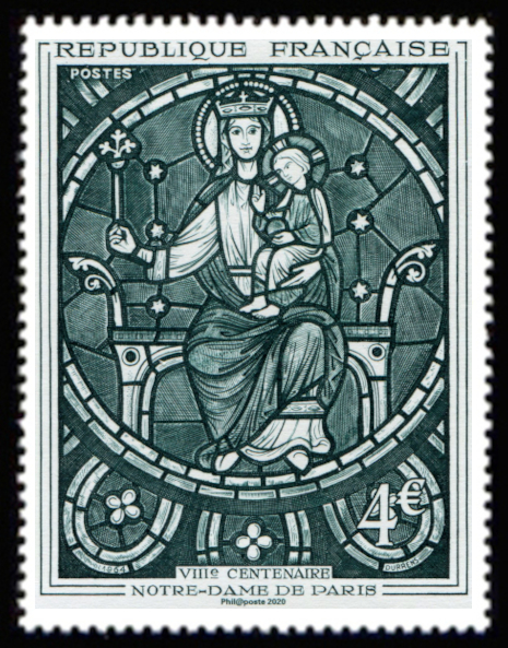  VIIIe centenaire Notre-Dame de Paris <br>Vitraile de la cathédrale