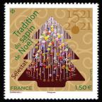 timbre N° 5544, 1521 Tradition du sapin de Noël – Sélestat 2021