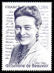 timbre N° 5474, Simone de Beauvoir 1908-1986
