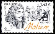 timbre N° 5546, Molière 1622-1673