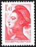 timbre N° 5636, 40 ans de la Liberté de Gandon d'après Delacroix