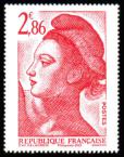 timbre N° 5638, 40 ans de la Liberté de Gandon d'après Delacroix
