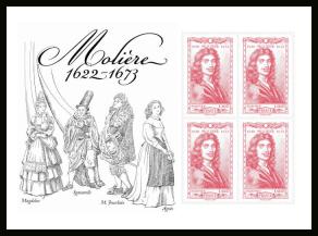 timbre N° F5642, Molière 1622-1673