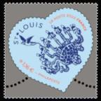 timbre N° 5552, Cœur St Louis