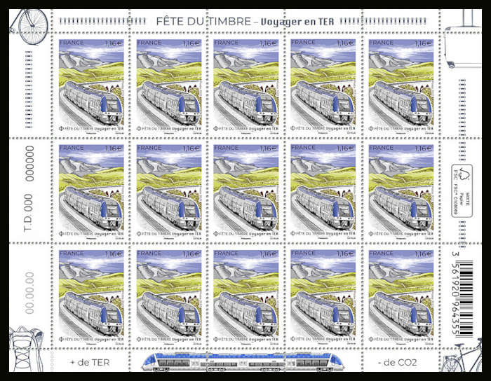  Fête du timbre 2022 <br>Voyager en TER