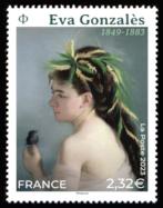 timbre N° 5674, Eva Gonzalès 1849-1883