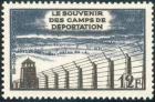 timbre N° 1023, 10ème anniversaire de la libération des camps de déportation