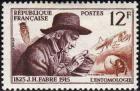 timbre N° 1055, Jean-Henri Fabre (1825-1915)  L'entomologie