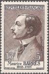 timbre N° 1070, Maurice Barrès (1862-1923) écrivain