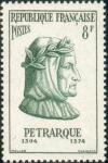 timbre N° 1082, Pétrarque (1304-1374) poète Italien
