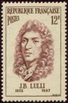 timbre N° 1083, Jean-Baptiste Lulli (1632-1687) musicien italien