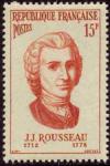 timbre N° 1084, Jean-Jacques Rousseau (1712-1778) littérateur suisse