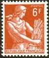 timbre N° 1115, Moissonneuse