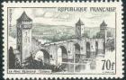 timbre N° 1119, Pont Valentré à Cahors