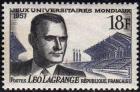 timbre N° 1120, Léo Lagrange (1900-1940) Jeux universitaires mondiaux à Paris