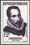 timbre N° 1134, Miguel Cervantès de Saavedra (1547-1616) créateur du personnage « Don Quichotte »