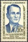 timbre N° 1160, Jacques Bingen (1908-1944) héros de la résistance