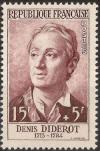 timbre N° 1168, Denis Diderot (1713-1784) écrivain, philosophe