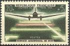 timbre N° 1196, Journée du timbre - 20ème anniversaire du service aéropostal de nuit